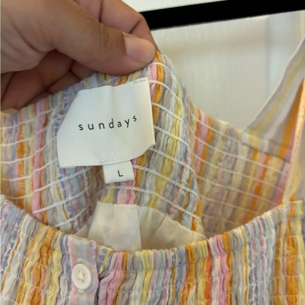 Sunday’s Delilah Dress in Watercolor. Size L - Picture 6 of 6